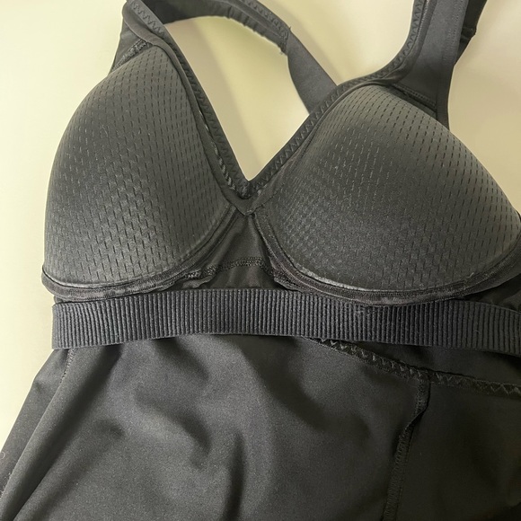 Athleta Be Bold Wireless Shelf Black Sport Bra Mesh Tank Size S - Picture 7 of 16